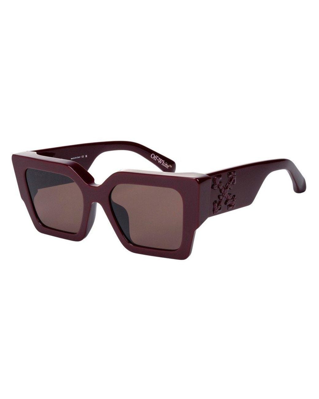 Off-White c/o Virgil Abloh Red Ow1072 Catalina 253 Sunglasses Acetate Cat Eye Normal