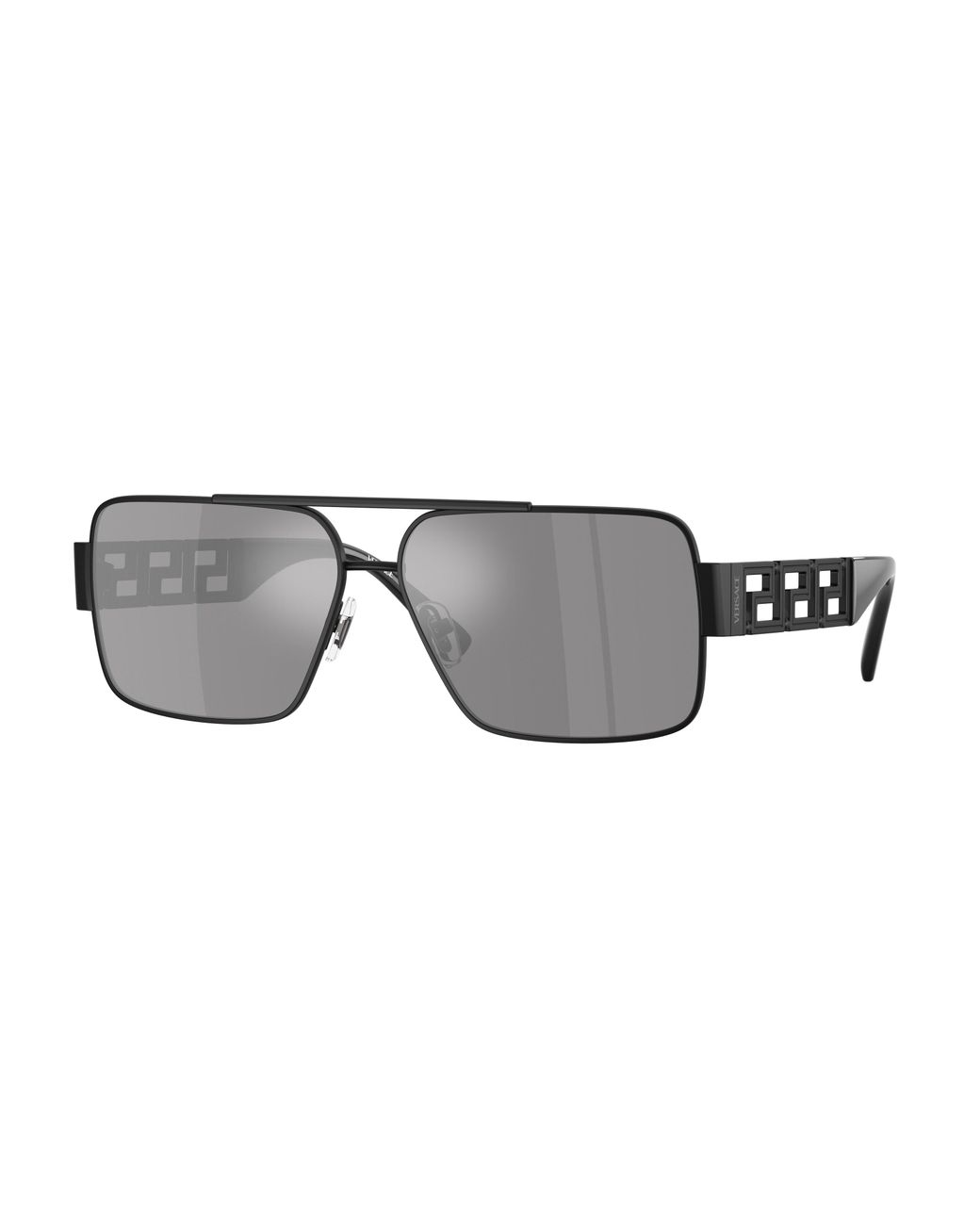 Versace Black Ve2290 12616G Sunglasses Metal Squared Mirror for men