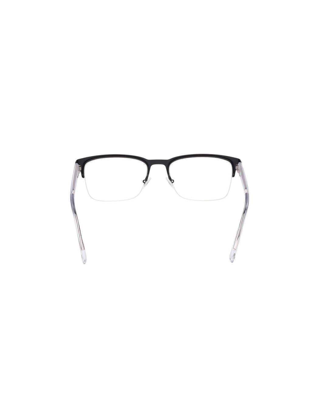 Timberland Black Tb50083 002 Optical Frames Metal Squared Normal for men