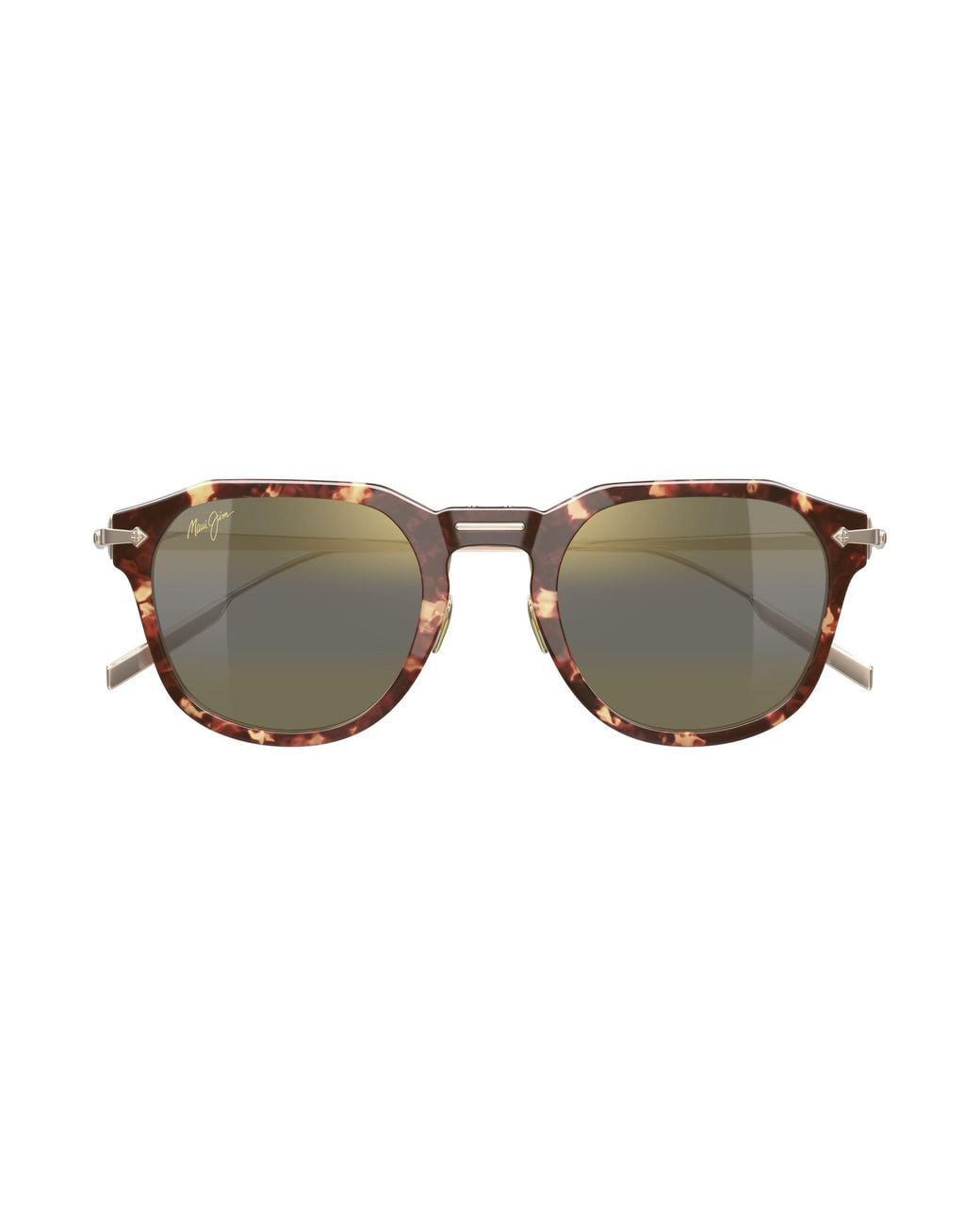 Maui Jim Black Mj0837S 003 Occhiali Da Sole Iniettato Bronzo Rotonda