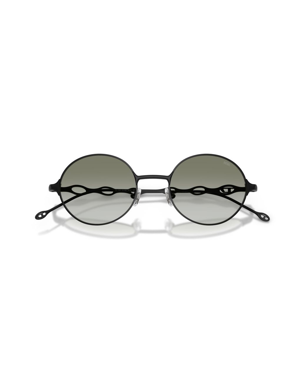 DIESEL Black Dl1008 10138E Sunglasses Metal Round Normal Shaded