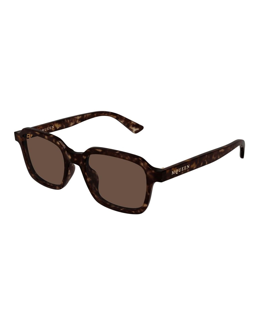 McQueen Black Am0571S 002 Sunglasses Acetate Squared