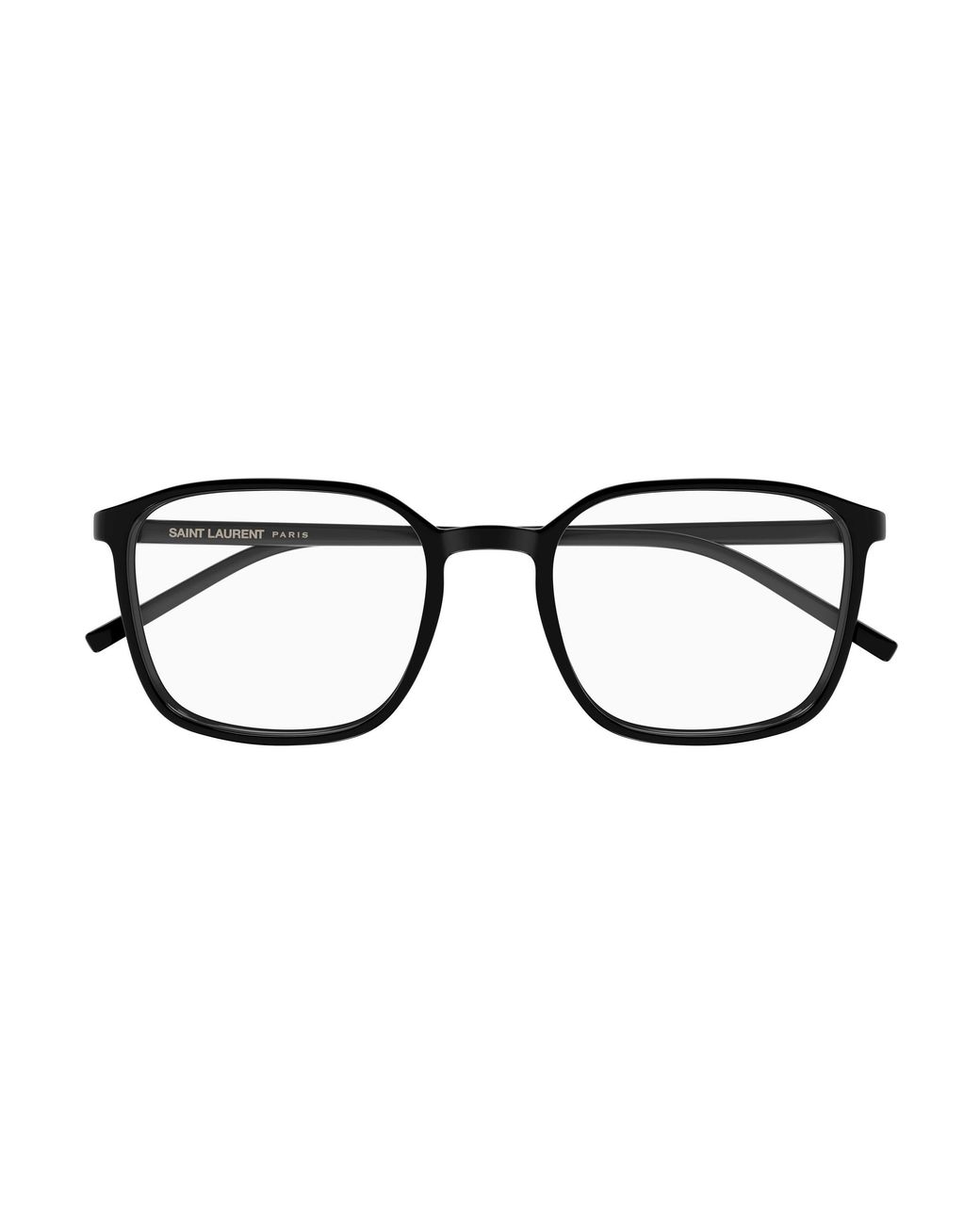 Saint Laurent Black Sl 845 001 Optical Frames Bio-Injected Transparent Squared for men