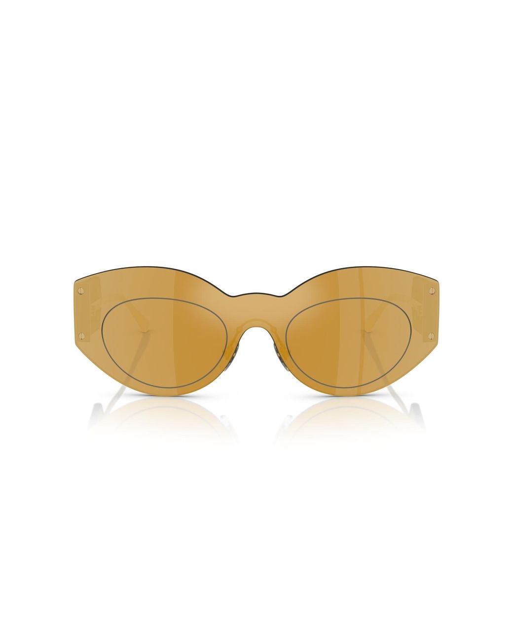 Versace Black Ve2276 10027P Sunglasses Metal Geometric Mirrored