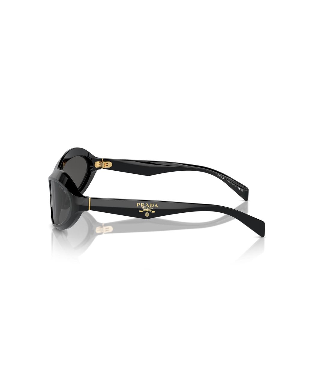 Prada Black Pr A20S 16K5S0 Sunglasses Acetate Geometric Normal
