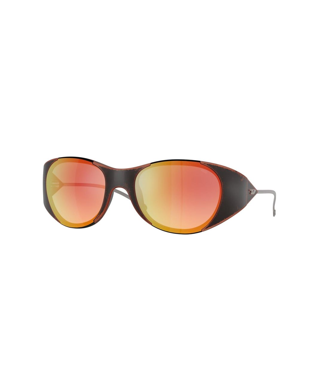 DIESEL Black Dl3003 508/B6 Sunglasses Injected Round Normal