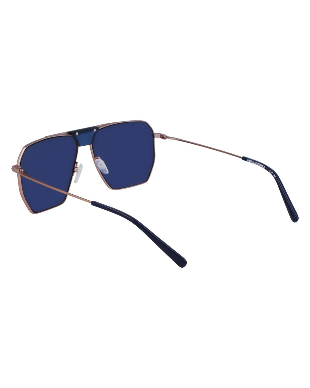 Karl Lagerfeld Black Kl350S 718 Sunglasses Metal Pilot Normal Normal for men