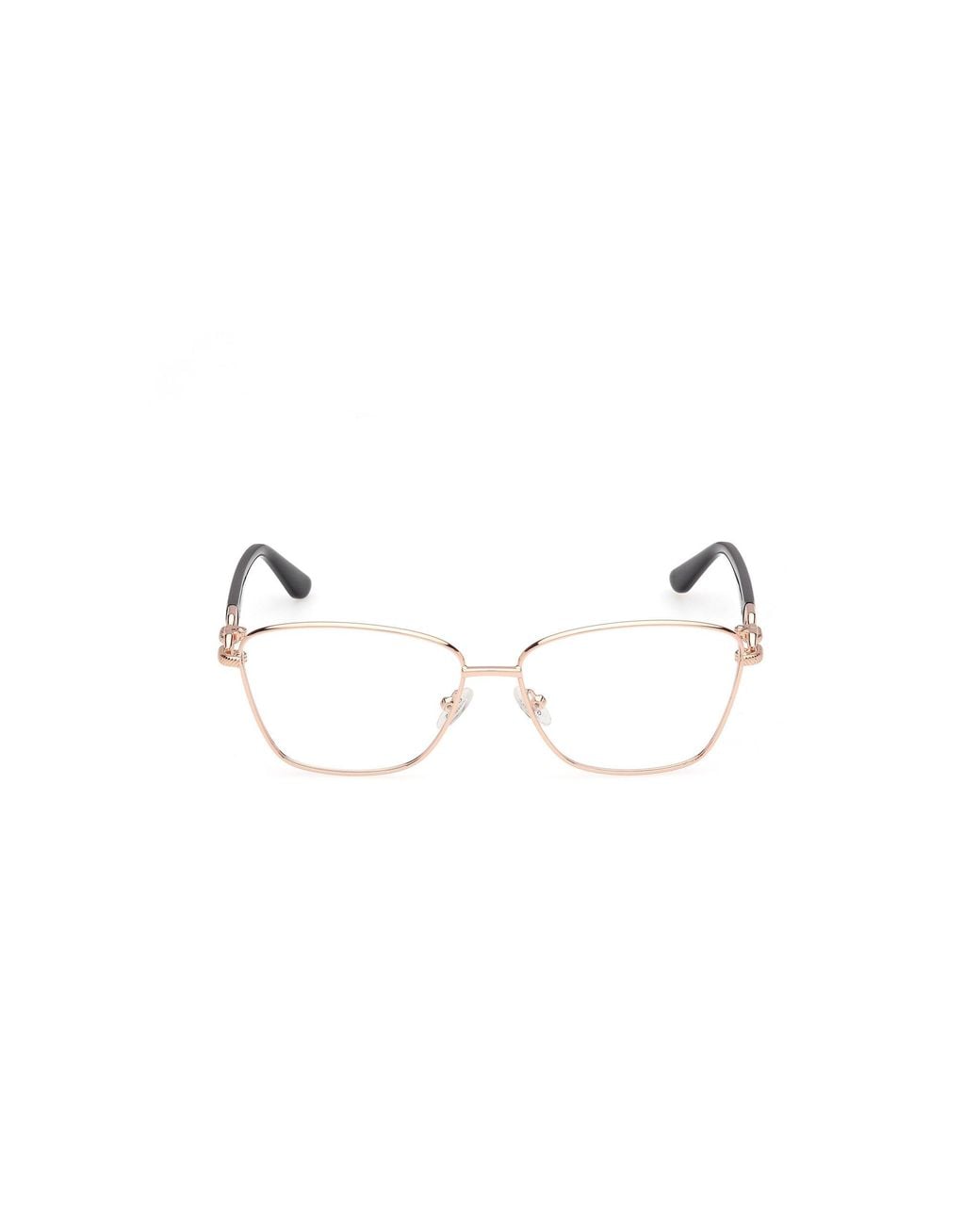 Guess Black Gu50179 028 Optical Frames Metal Squared Normal