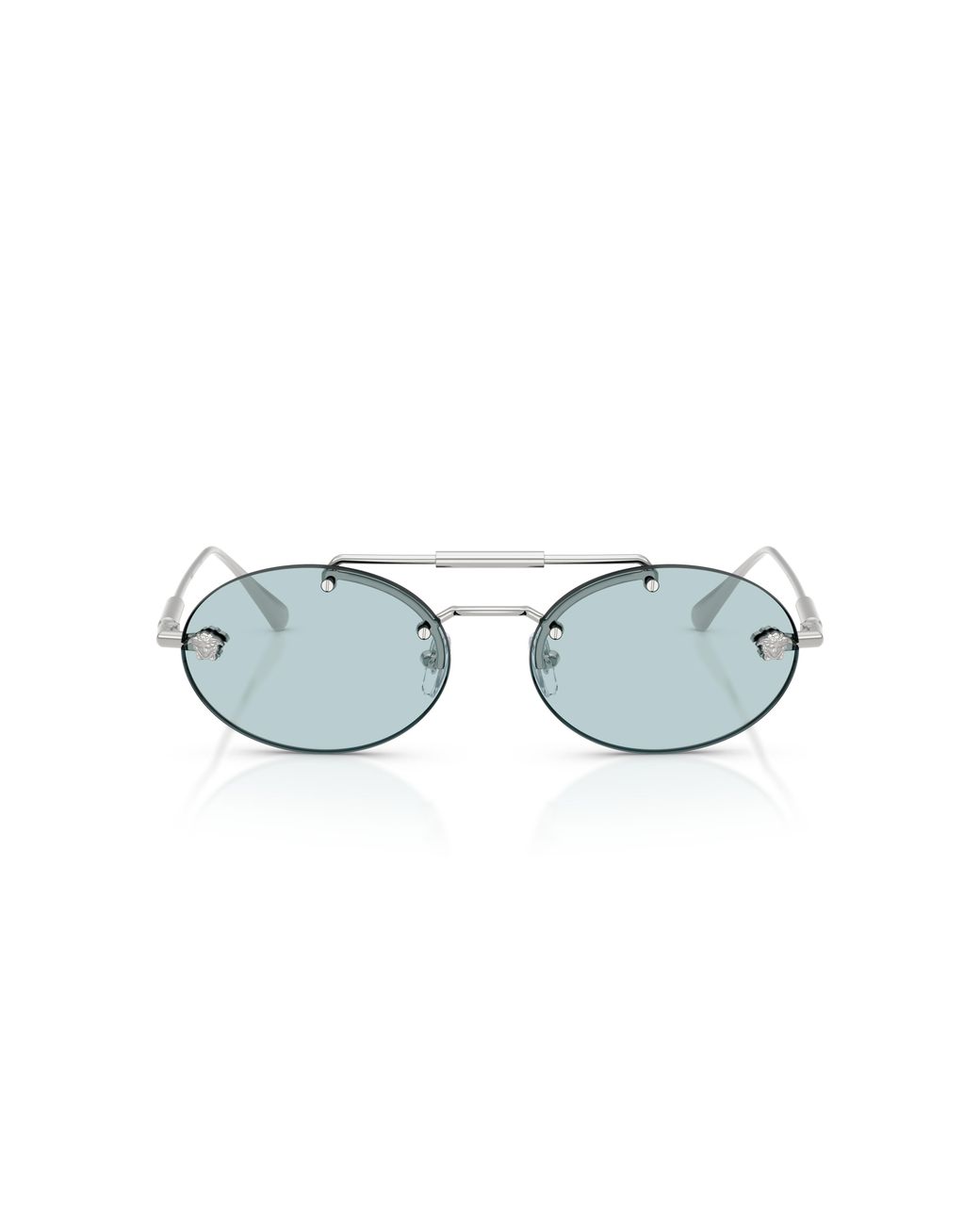 Versace Black Ve2295 1000/1 Sunglasses Metal Round Normal