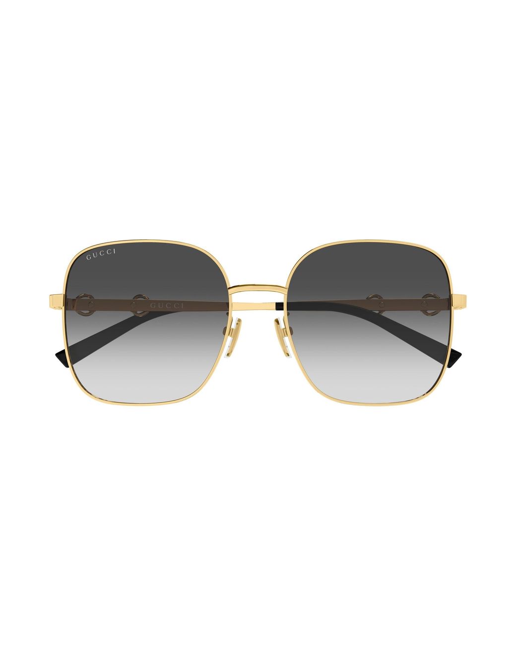 Gucci Black Gg2053S 001 Sunglasses Metal Squared