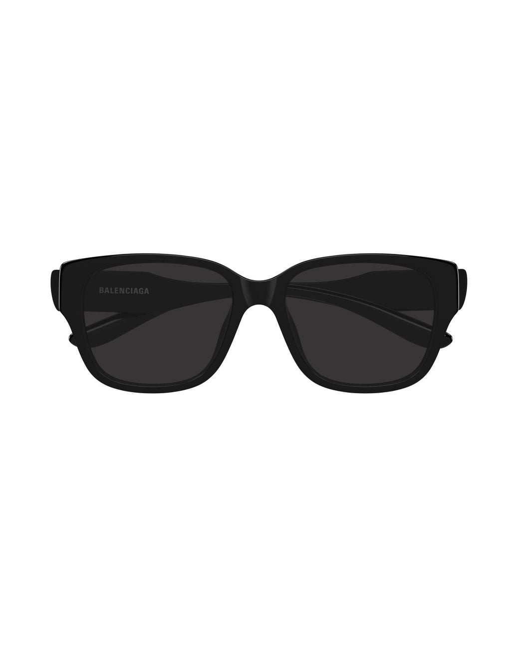 Balenciaga Black Bb0512Sk 001 Occhiali Da Sole Acetato Grigio Squadrata