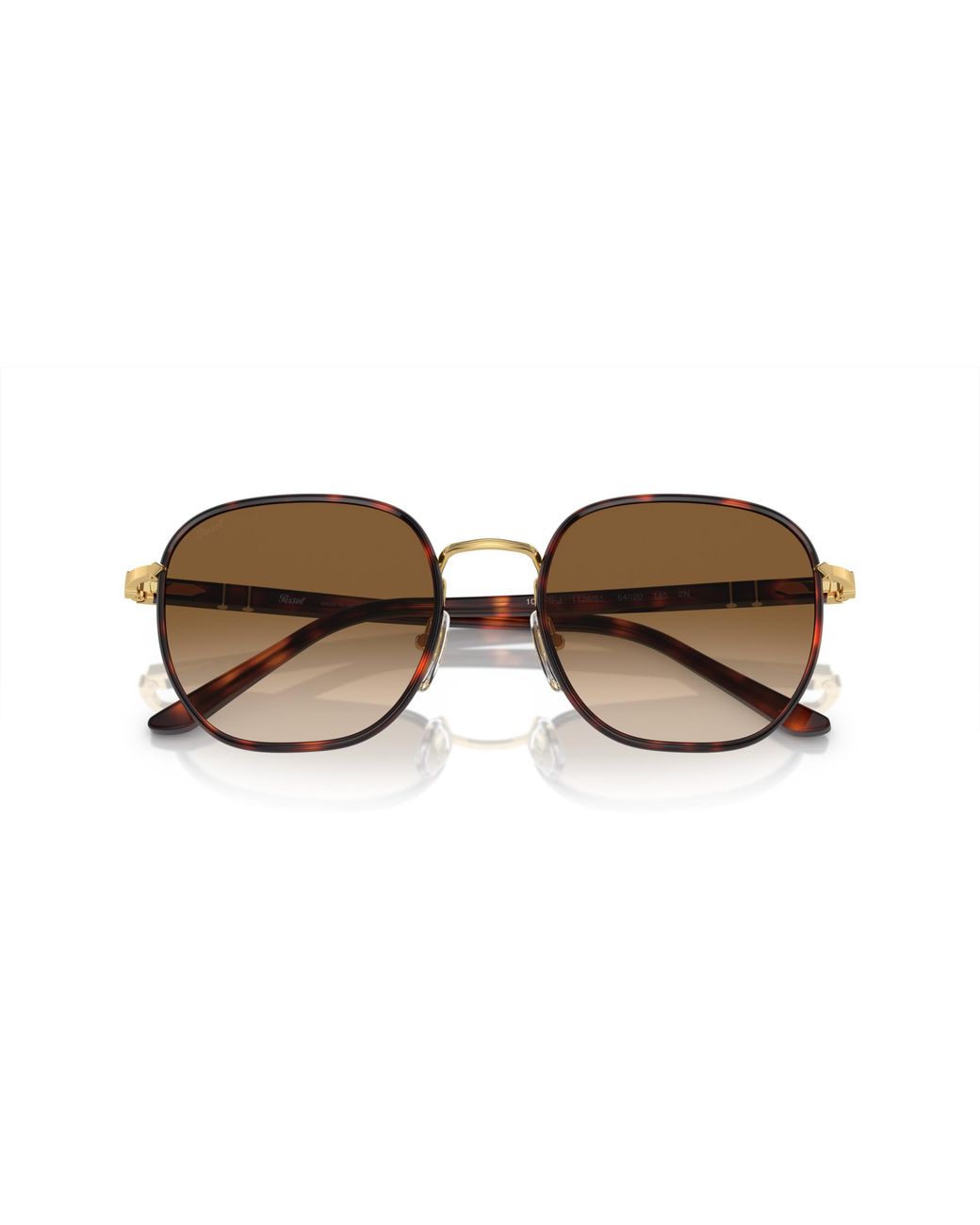 Persol Black Po1015Sj 112651 Sunglasses Metal Geometric Normal Shaded