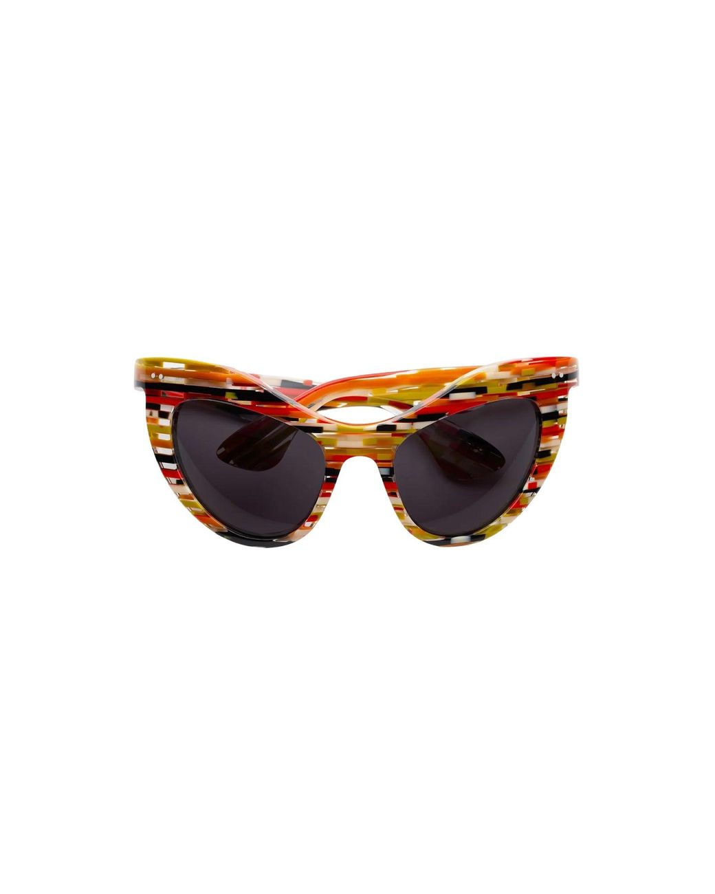 Marni Black 6T2 Holoholona Stripes Sunglasses Acetate Geometric