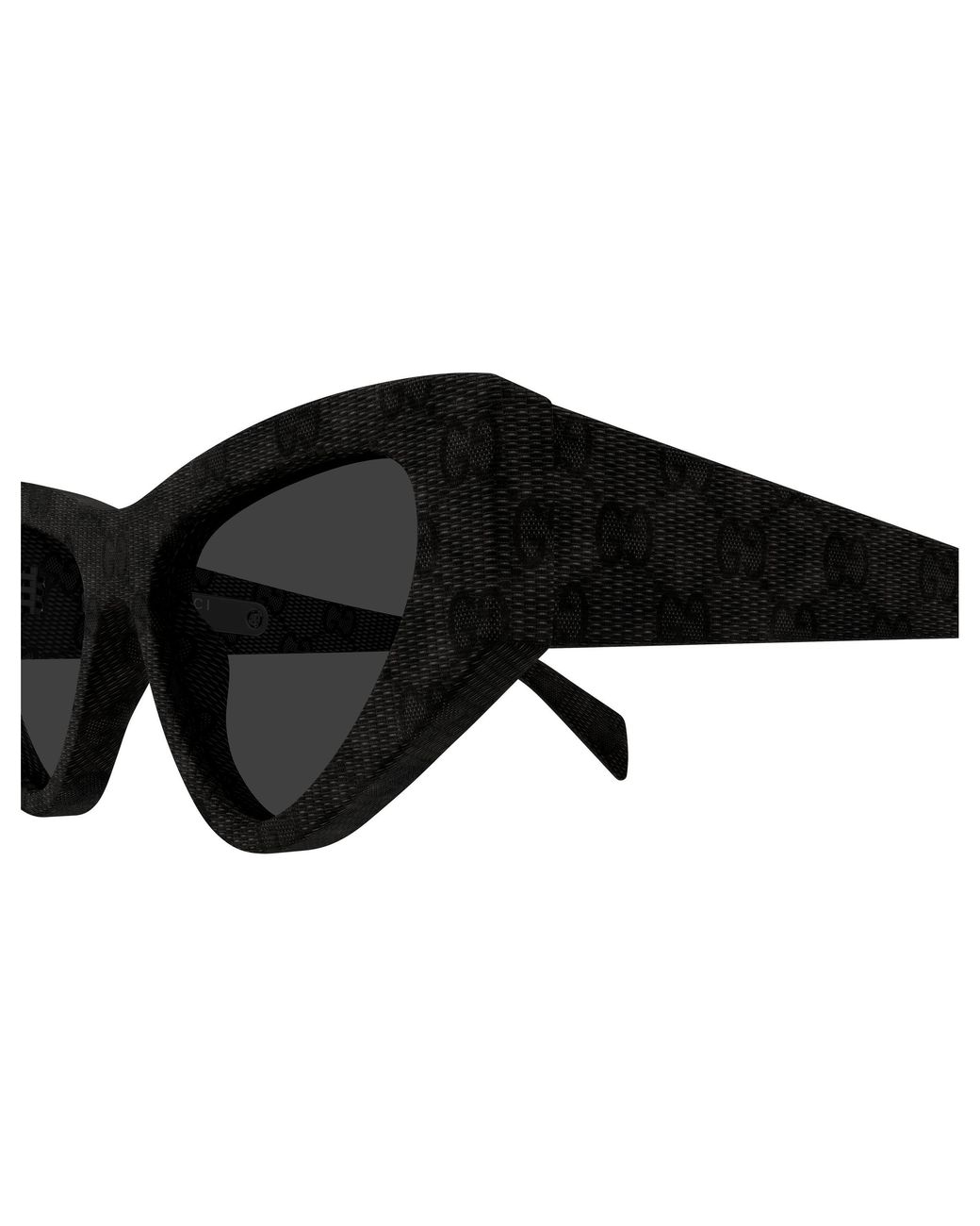 Gucci Black Gg2019S 007 Sunglasses Acetate Cat Eye