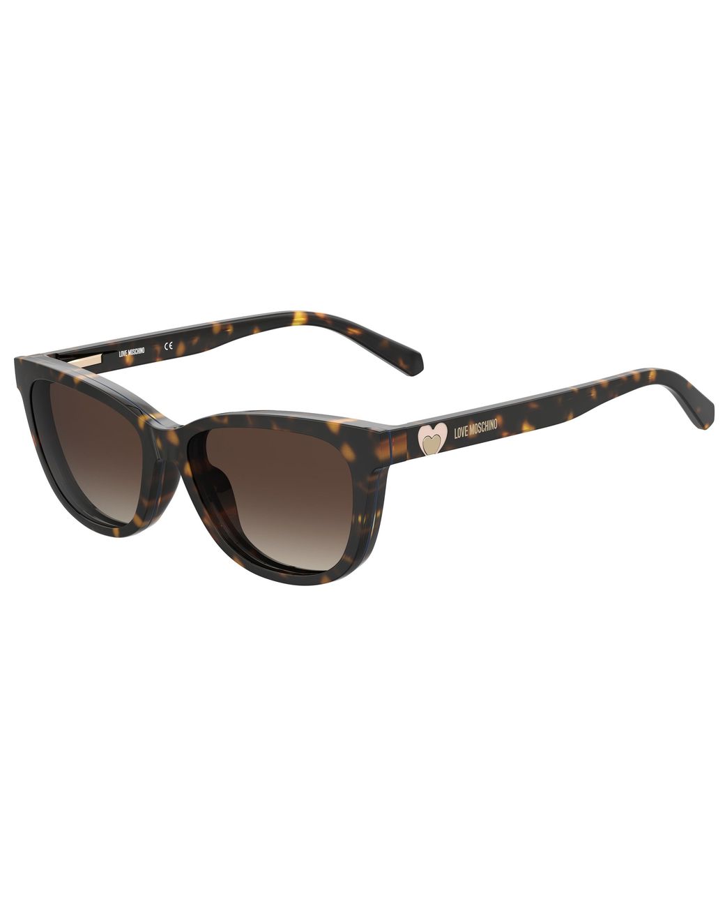 Moschino Black Mol052/Cs 086/Ha Sunglasses Plastic Cat Eye Clip-On