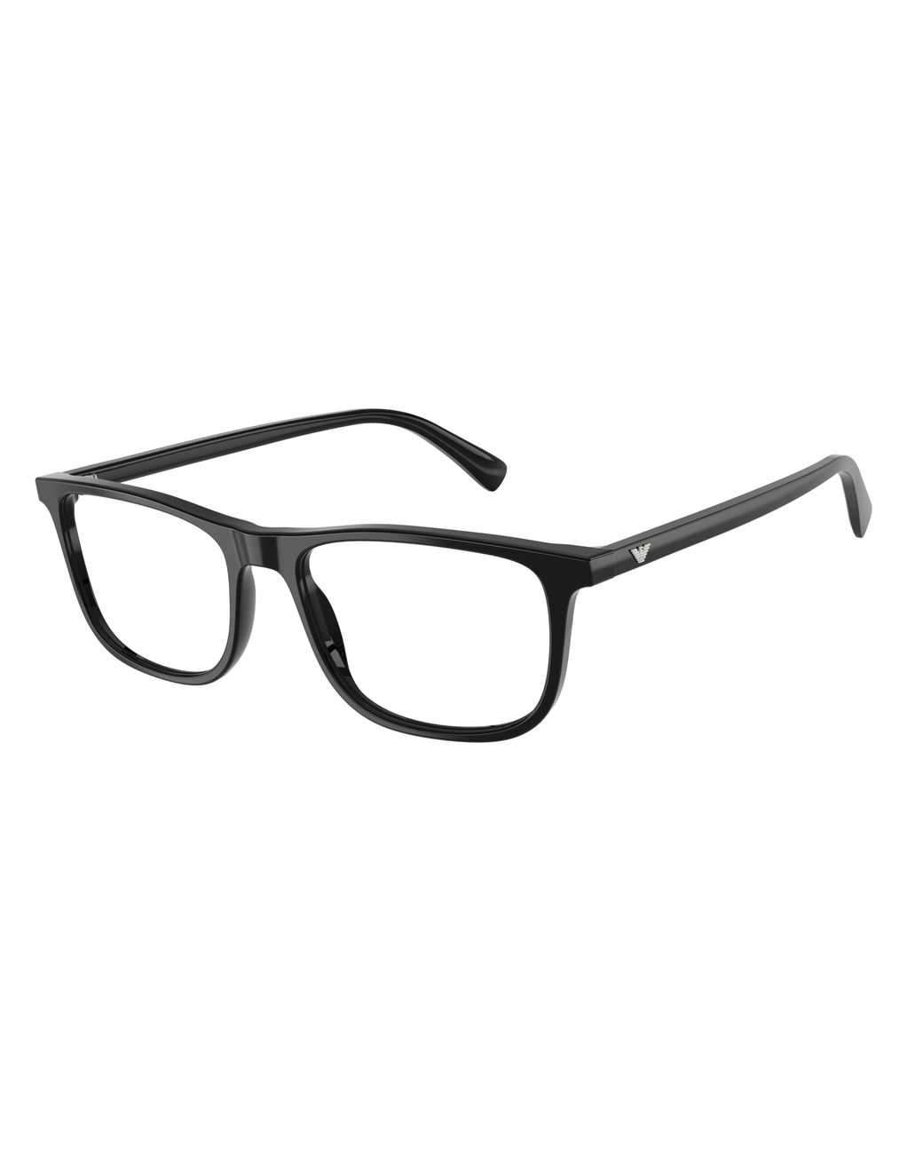 Emporio Armani Black Ea3287 5017 Optical Frames Acetate Transparent Pillow Normal for men