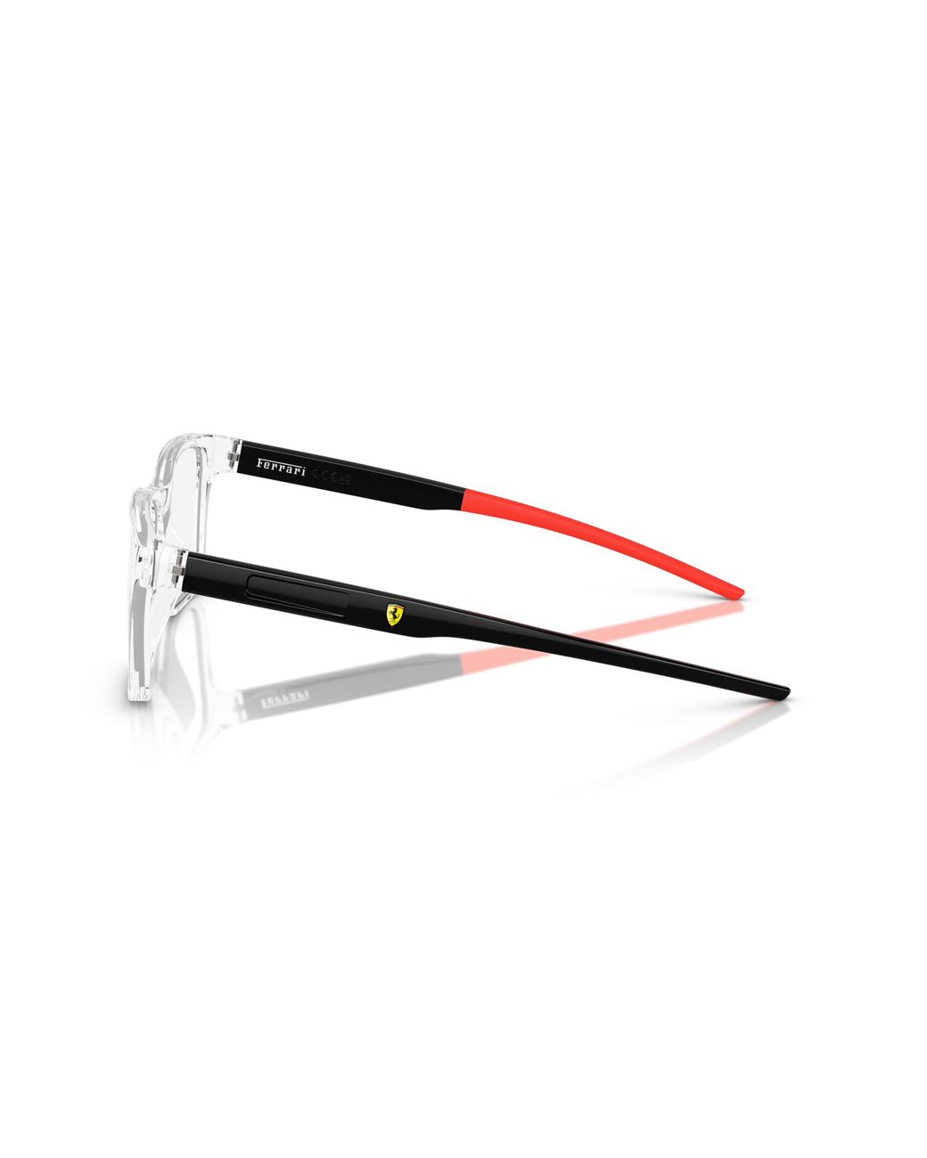 FERRARI SCUDERIA Black Fz8010U 513 Optical Frames Injected Squared Normal for men