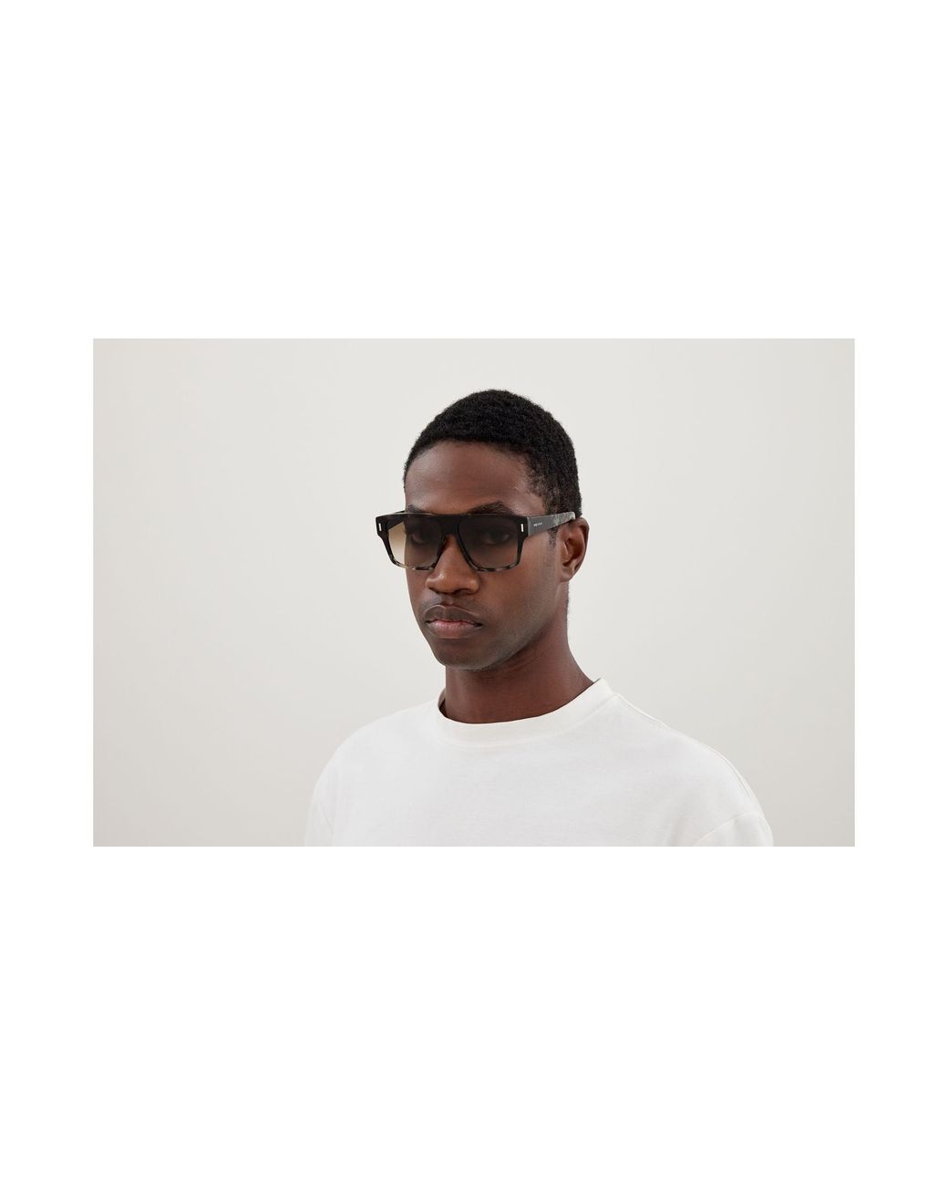 McQueen Black Am0550S 002 Sunglasses Acetate Squared for men