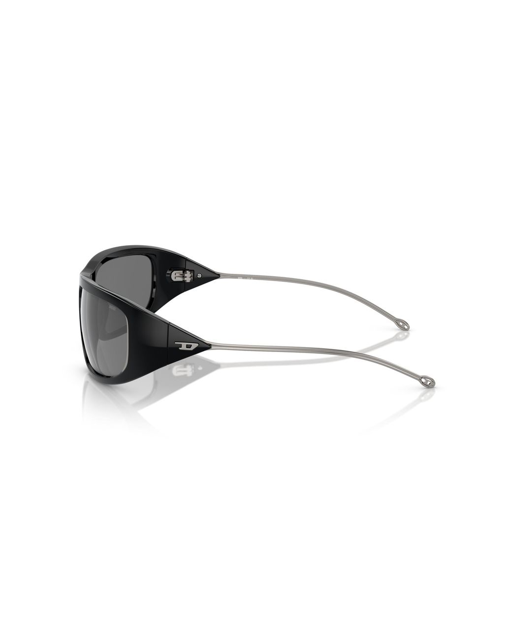 DIESEL Black Dl3001 501/6G Sunglasses Injected Round Mirrored