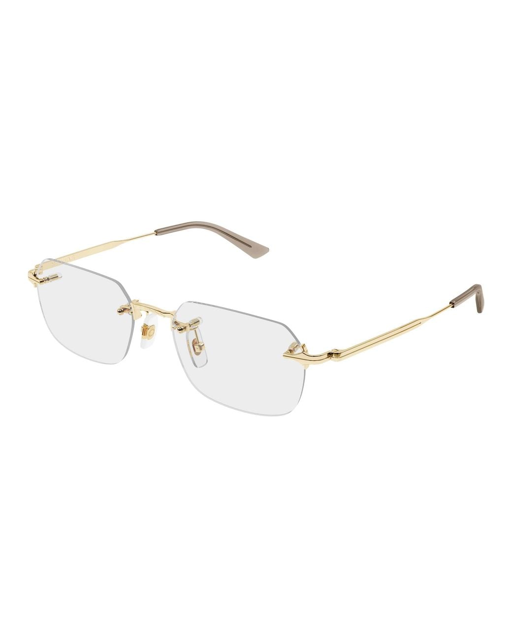 Montblanc Black Mb0514O 001 Optical Frames Metal Transparent Squared for men