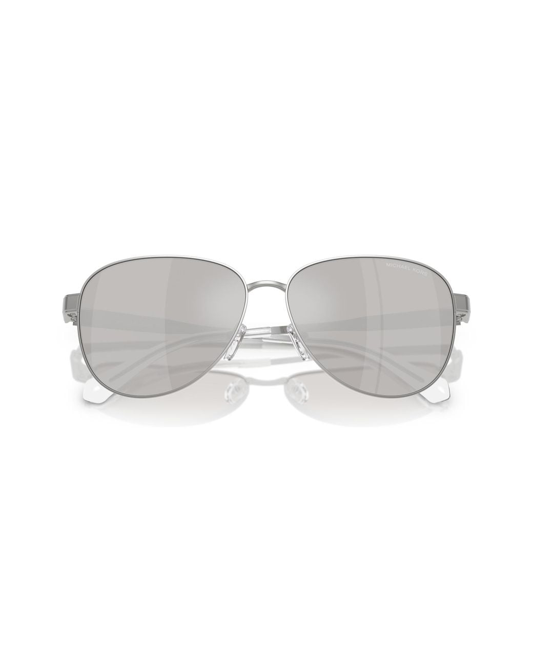 Michael Kors Black Mk1160 Biarritz 18936G Sunglasses Metal Pilot Mirrored