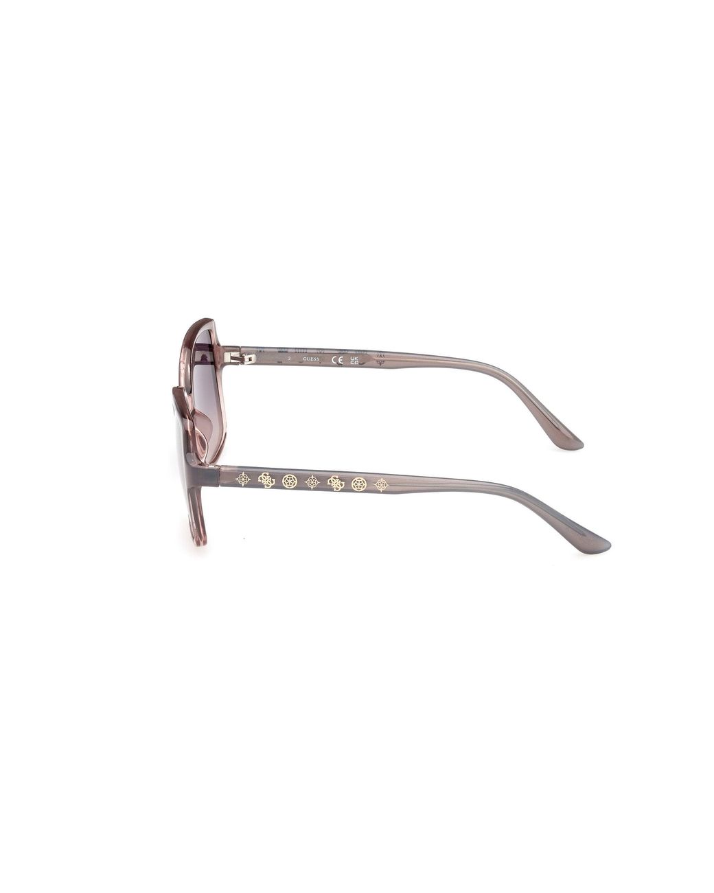 Guess Black Gu00100 20B Sunglasses Injected Smoke Squared Normal Shaded