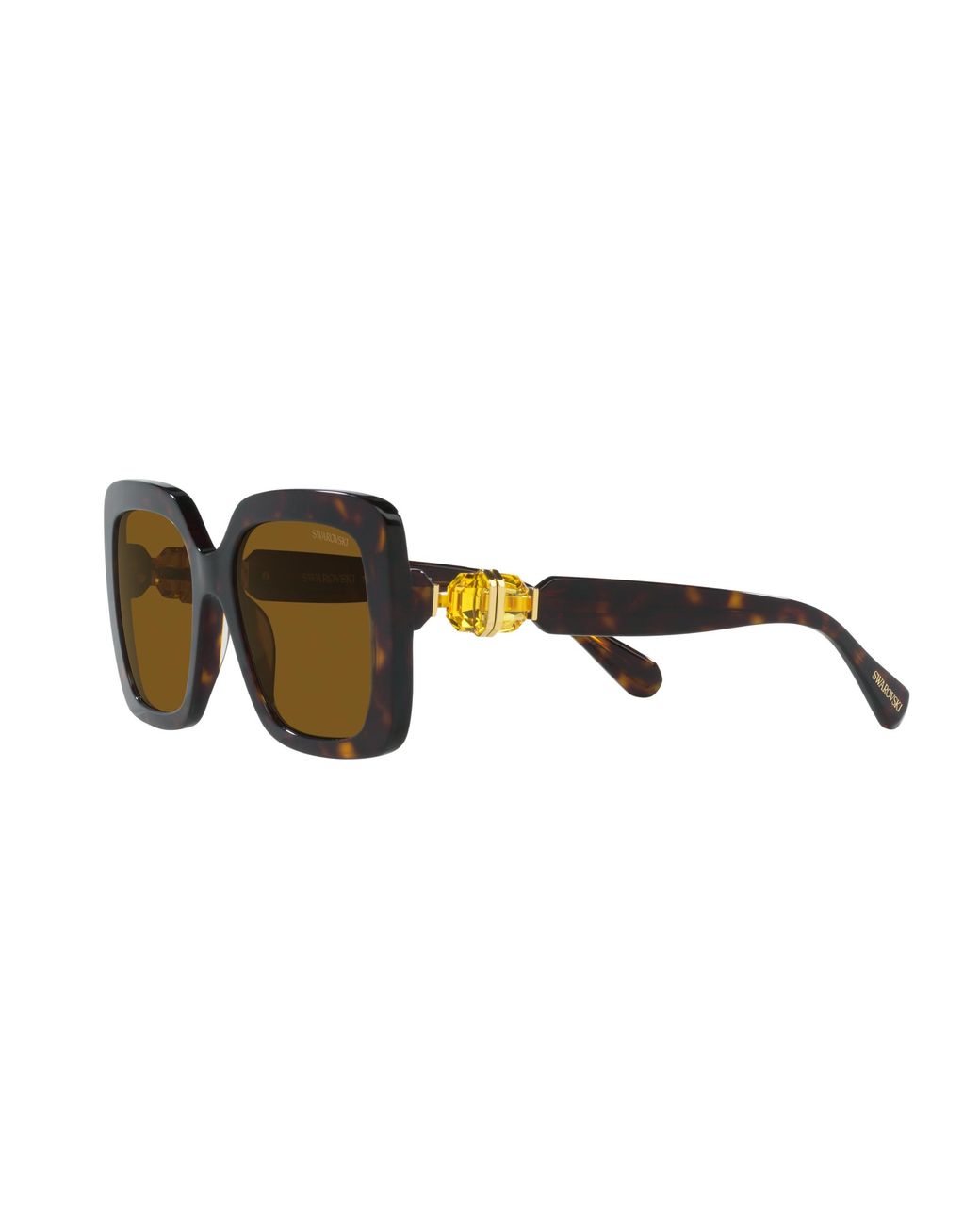 Swarovski Sk6001 100283 Sunglasses Acetate Squared Polarized in Brown ...