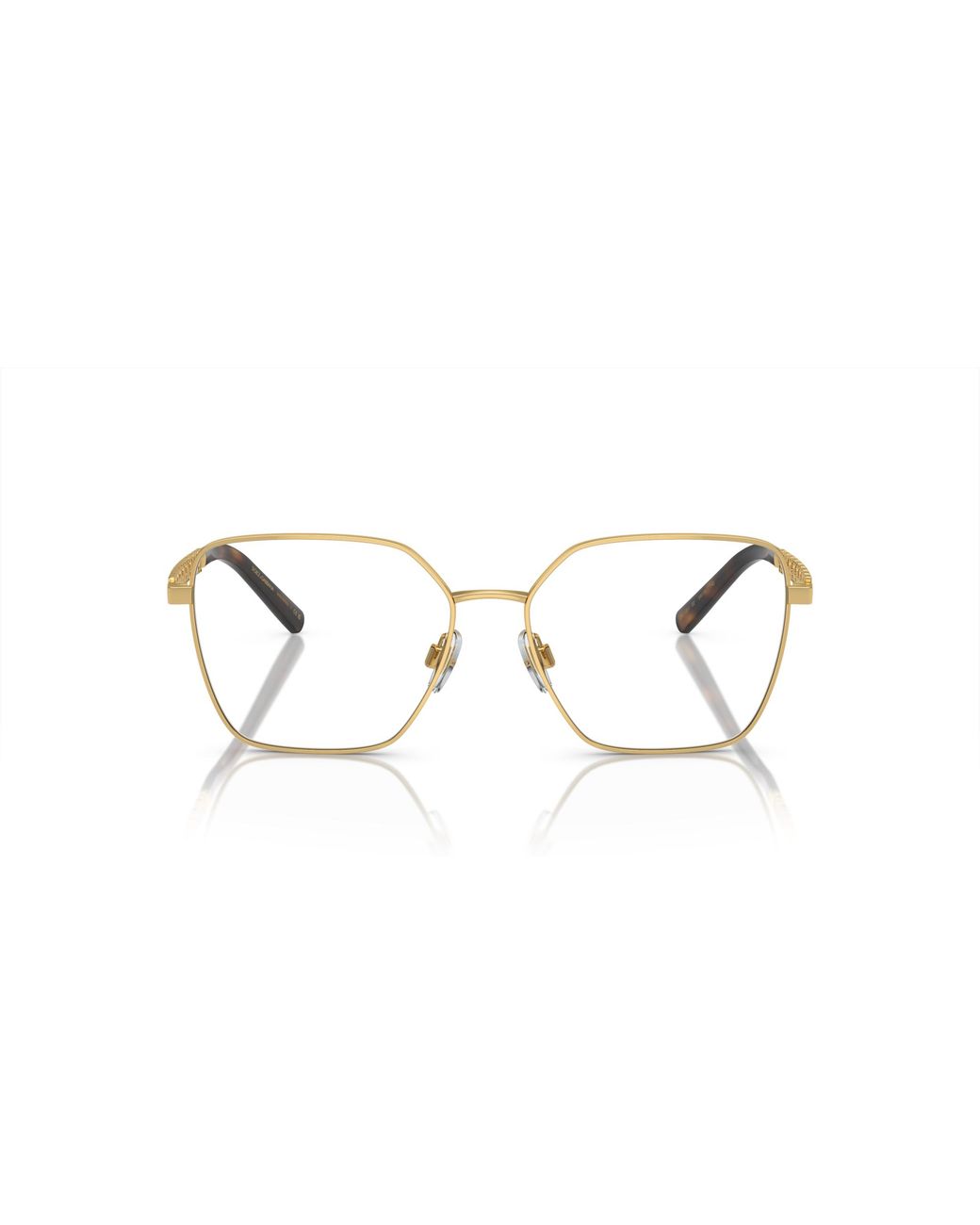 Dolce & Gabbana Black Dg1351 02 Optical Frames Steel Squared Normal