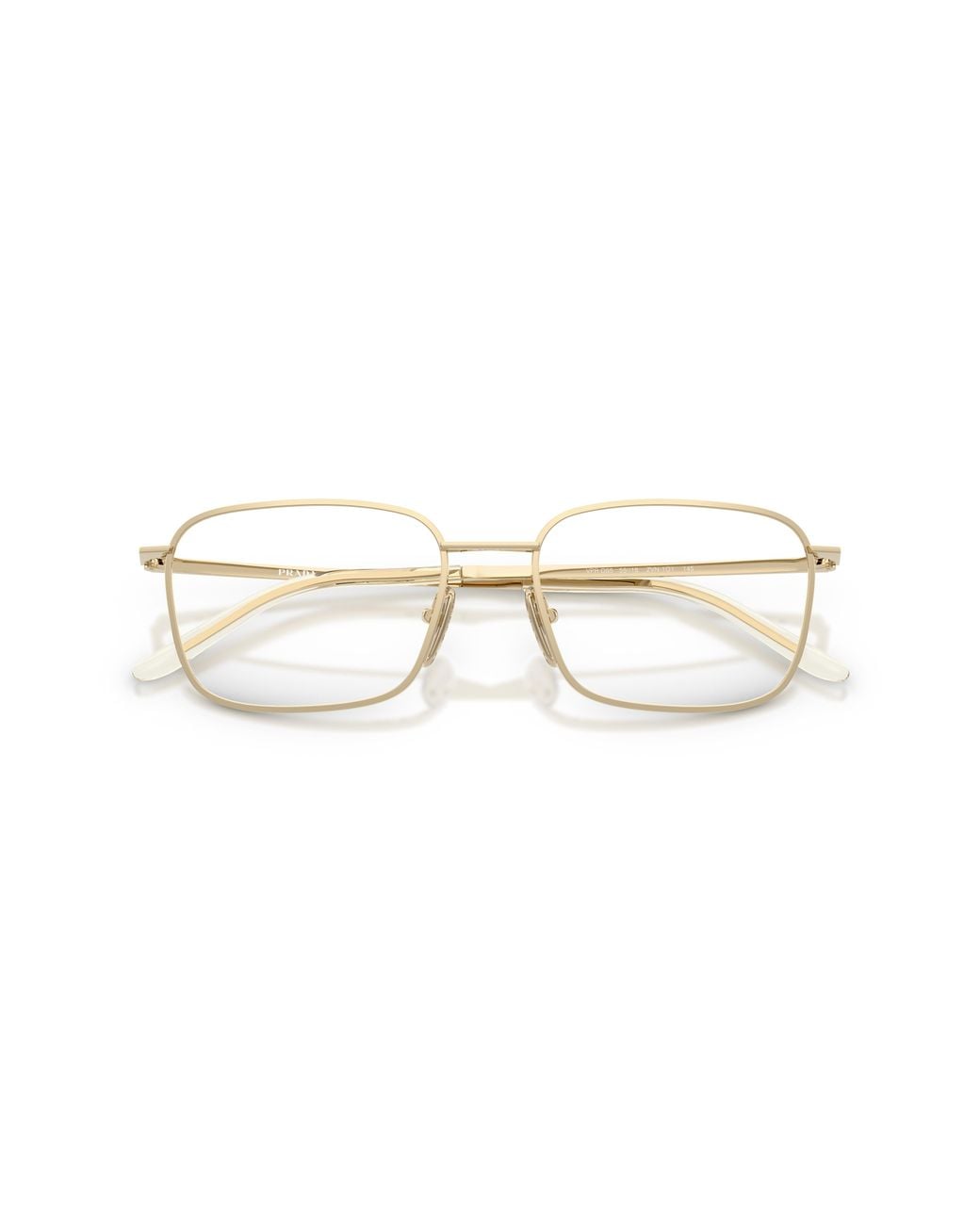 Prada Black Pr D55V Zvn1O1 Optical Frames Metal Transparent Squared Normal for men