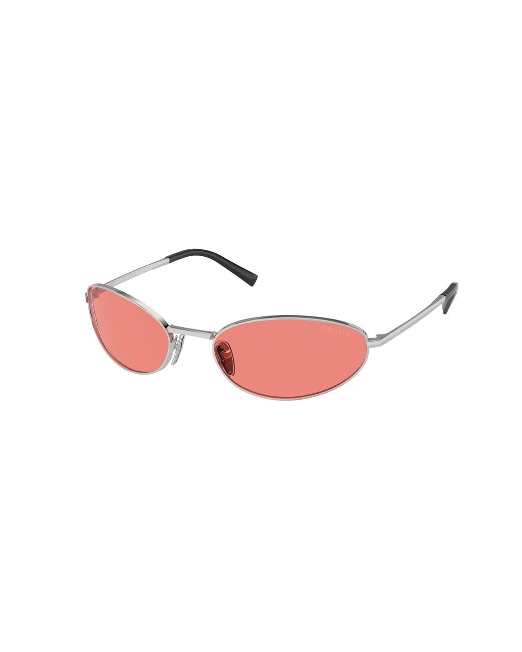 Prada Black Pr A59S 1Bc20B Sunglasses Steel Round Normal