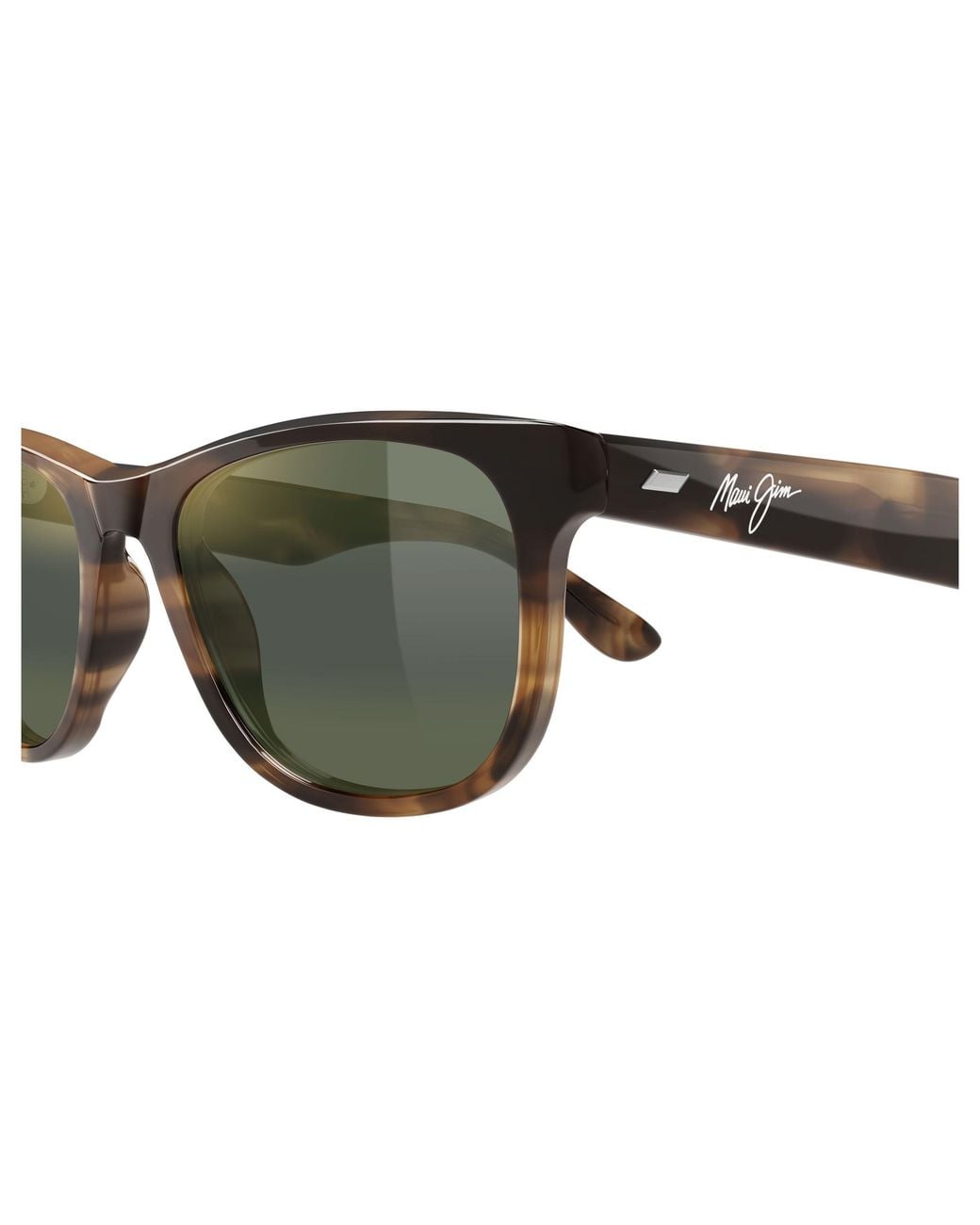 Maui Jim Black Mj0693S 003 Occhiali Da Sole Acetato Verde Squadrata