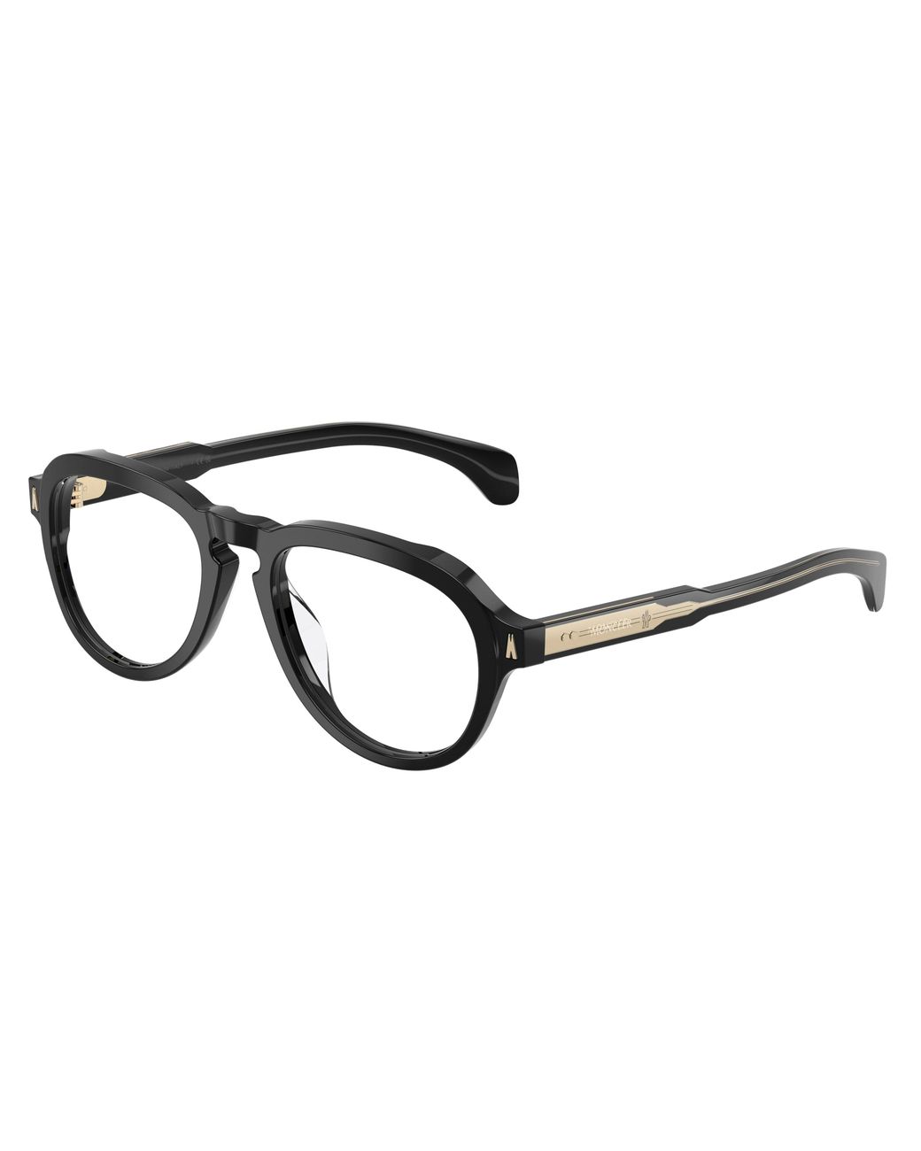 Moncler Black Me2009U 3001 Optical Frames Acetate Transparent Pilot Normal