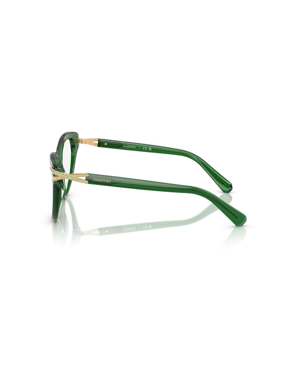 Swarovski Black Sk2030 1064 Optical Frames Acetate Cat Eye Normal