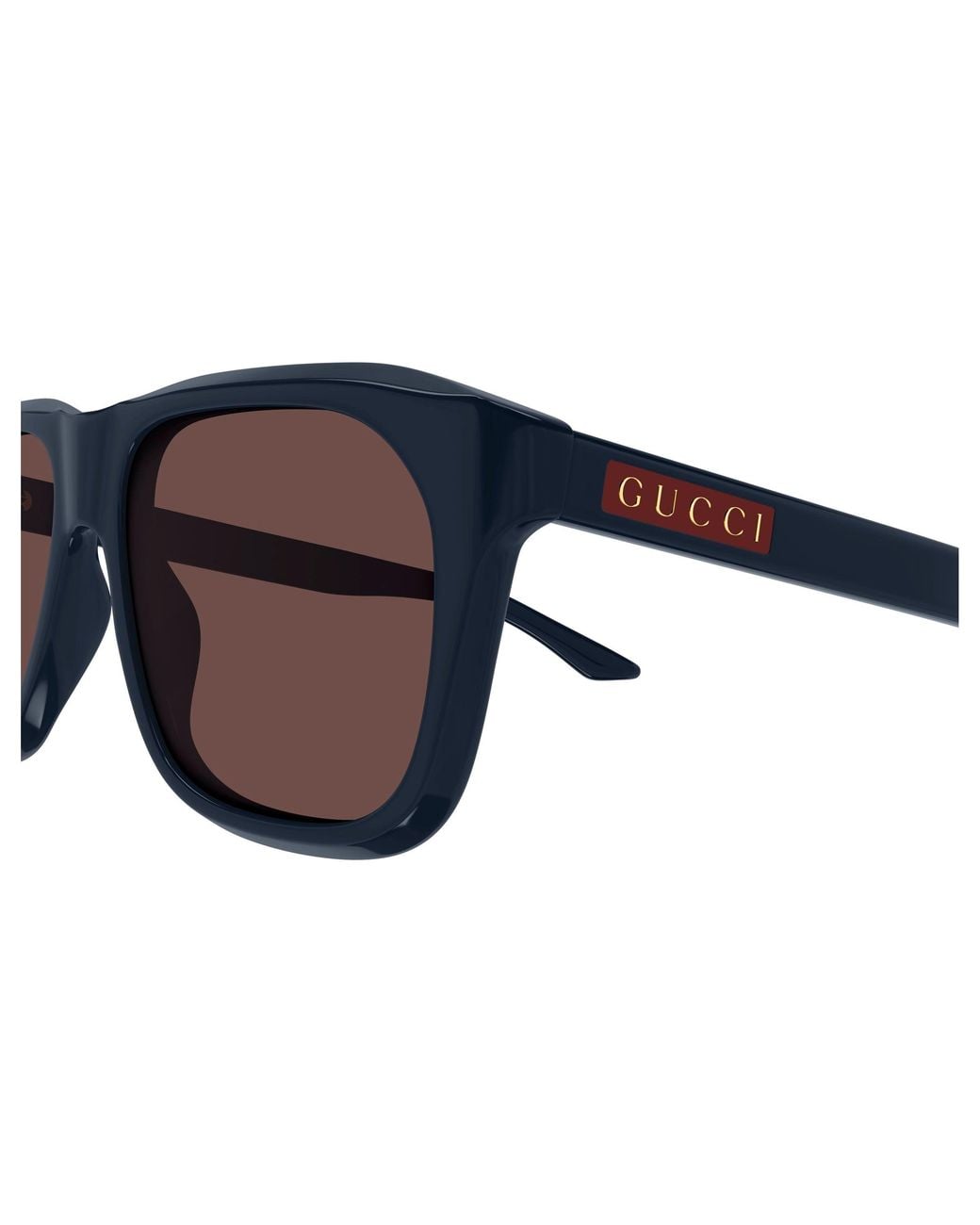 Gucci Black Gg2077S 004 Sunglasses Acetate Squared for men