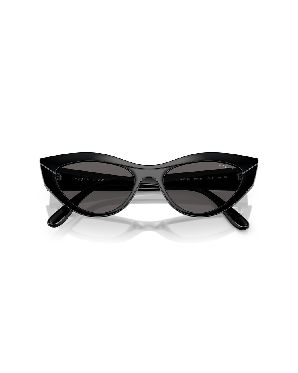 Vogue Eyewear Black Vo5637Su W44/87 Sunglasses Nylon Cat Eye Normal