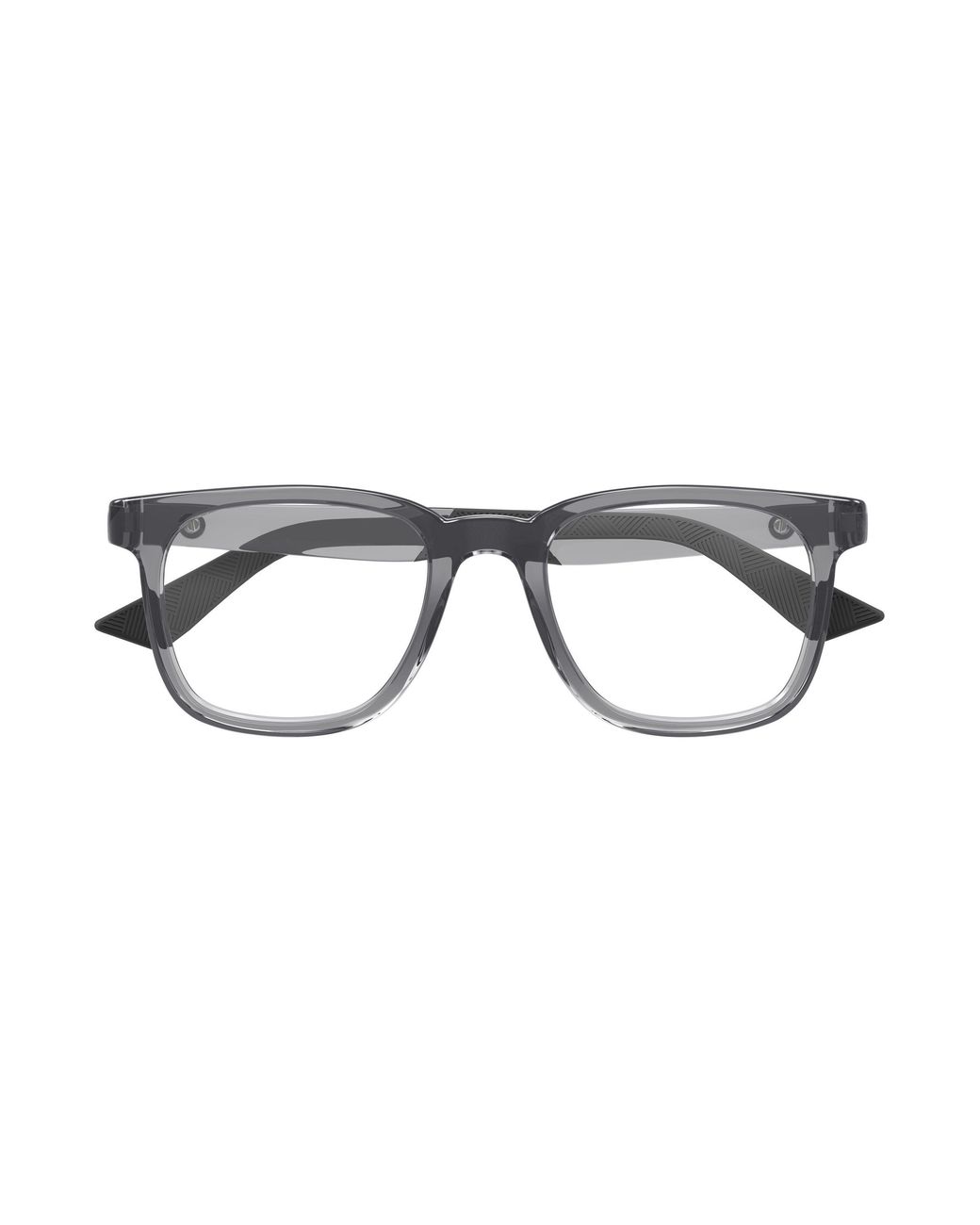 Montblanc Black Mb0433O 005 Optical Frames Injected Transparent Squared for men