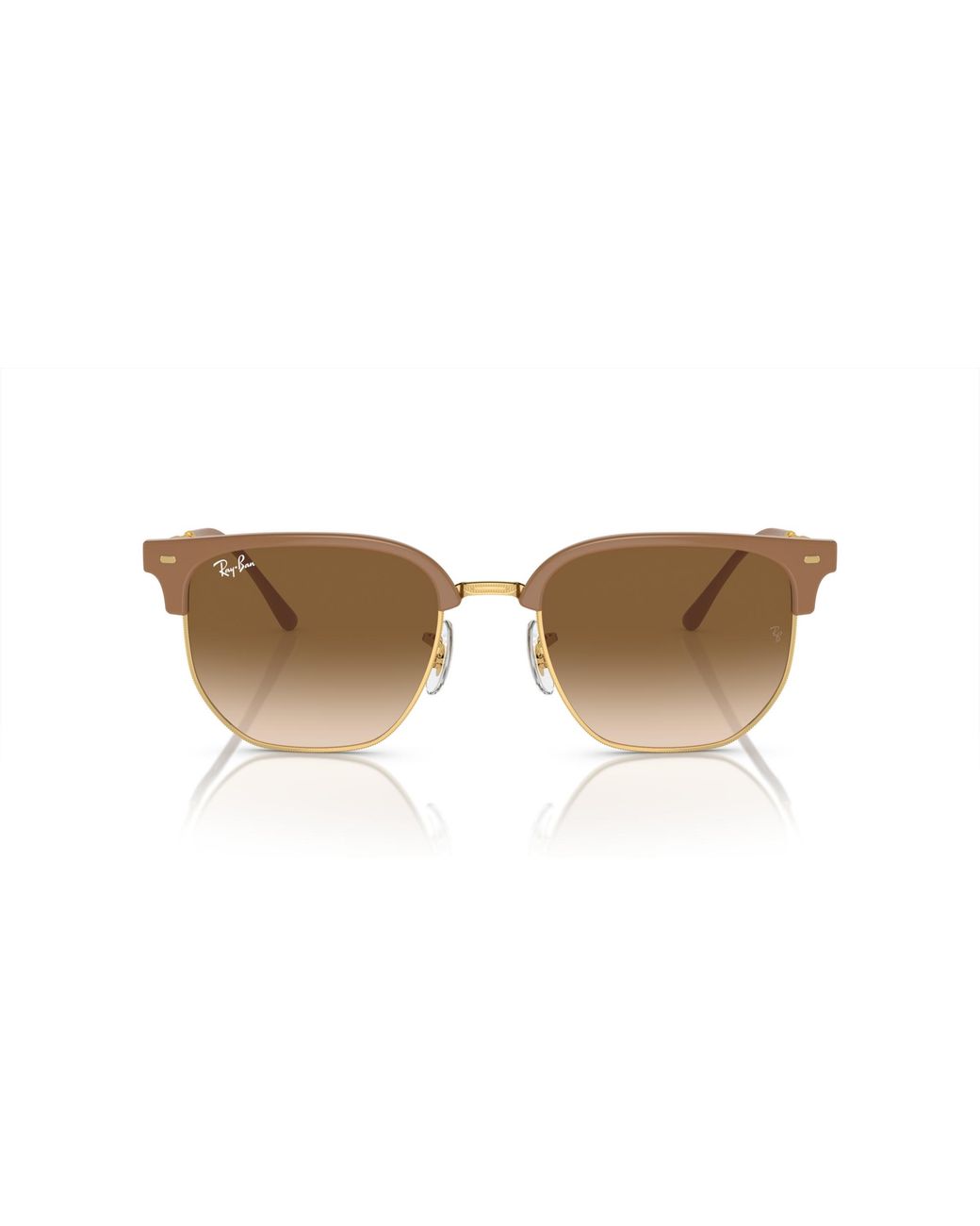 Ray-Ban Black Rb4416f New Clubmaster Low Bridge Fit Square Sunglasses