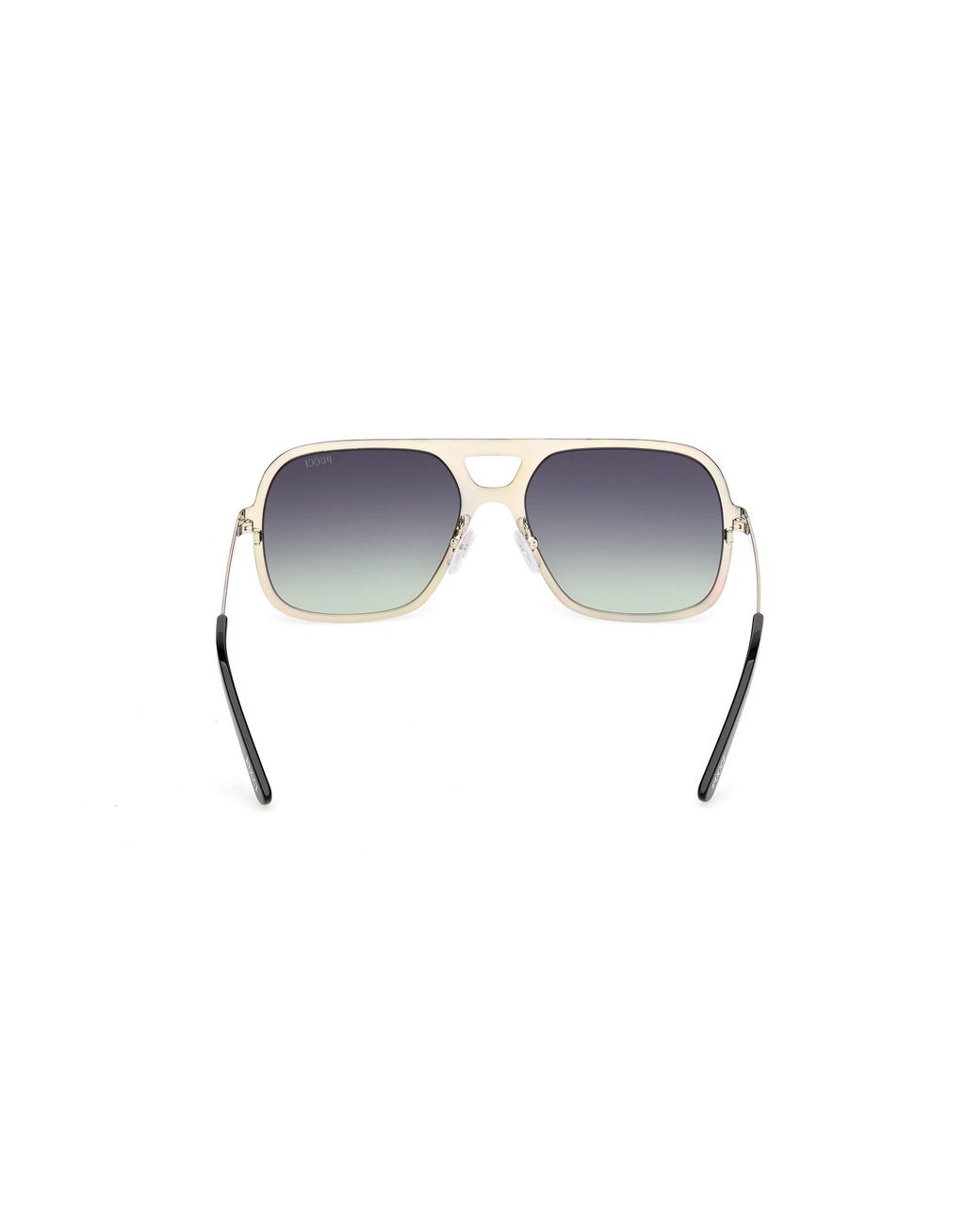 Emilio Pucci Black Ep0238 99B Sunglasses Metal Squared Normal