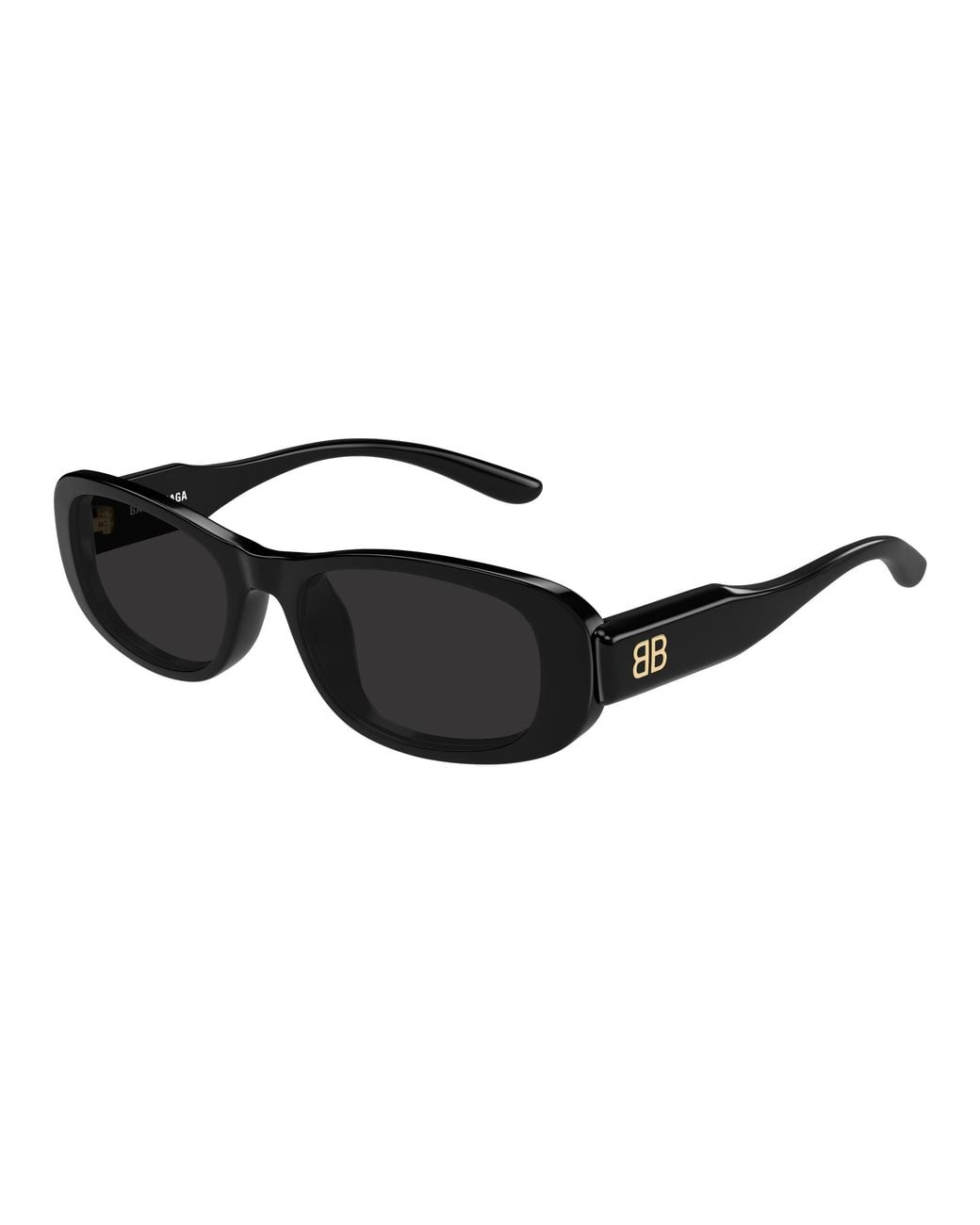 Balenciaga Black Bb0511Sk 001 Occhiali Da Sole Acetato Grigio Squadrata