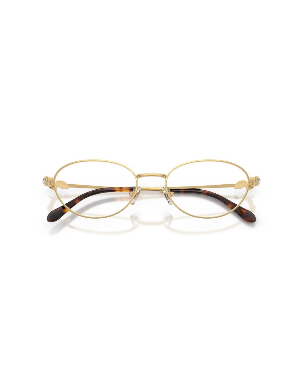 Swarovski Black Sk1043 4004 Optical Frames Metal Transparent Round Normal