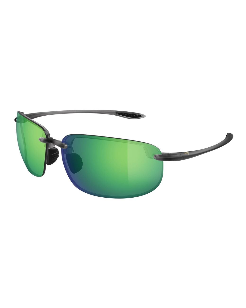 Maui Jim Green Mj0456S 003 Occhiali Da Sole Iniettato Verde Rotonda