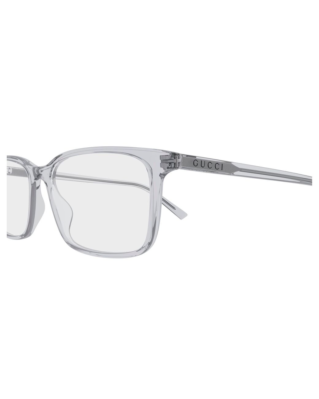 Gucci Black Gg1997O 008 Optical Frames Acetate Squared for men
