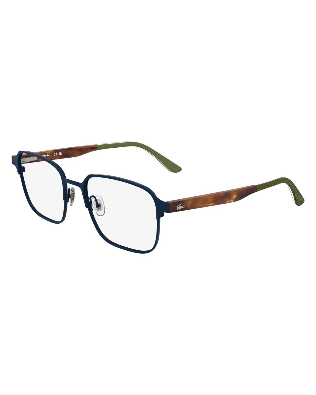 Lacoste Black L2313 N 424 Optical Frames Metal Squared Normal for men
