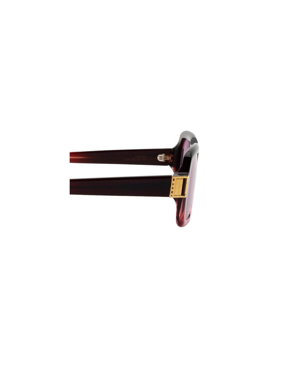 Marni Black Lcs Zamalek Faded Burgundy Sunglasses Acetate Squared Normal
