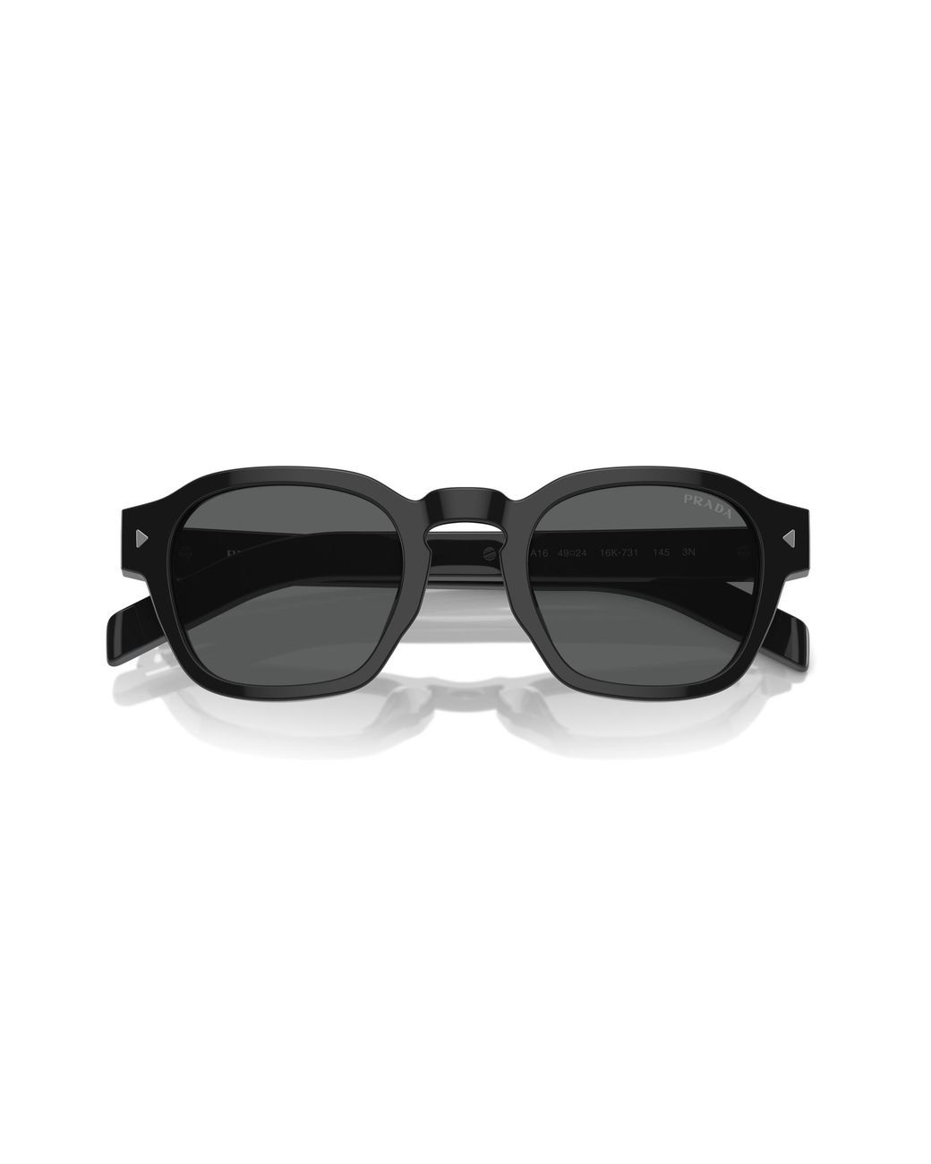 Prada Black Pr A16S 16K731 Sunglasses Acetate Pantos Normal for men