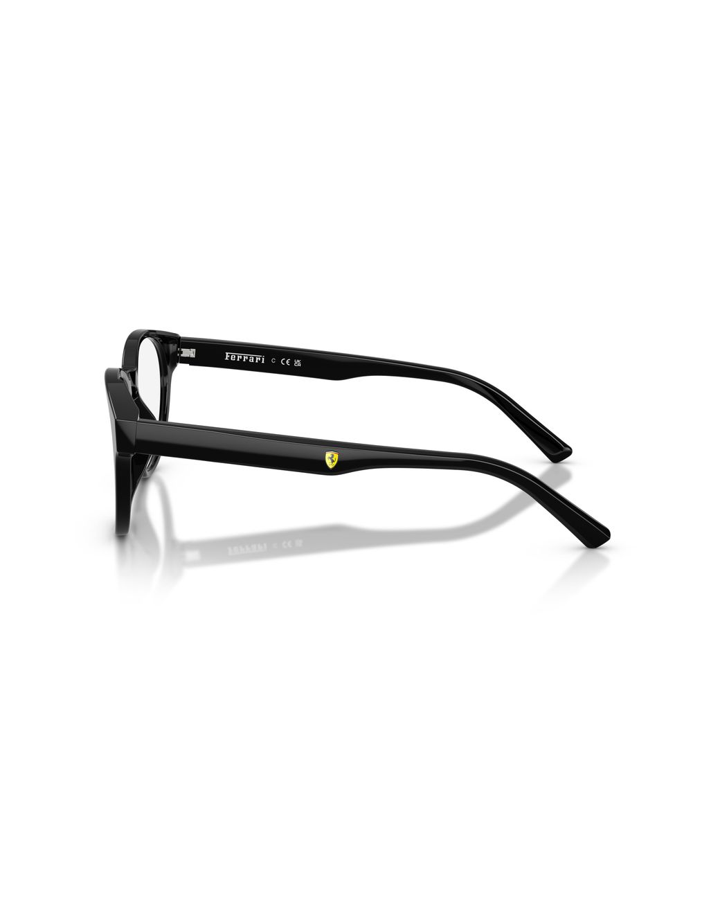FERRARI SCUDERIA Black Fz8022U 701 Optical Frames Acetate Round Normal for men