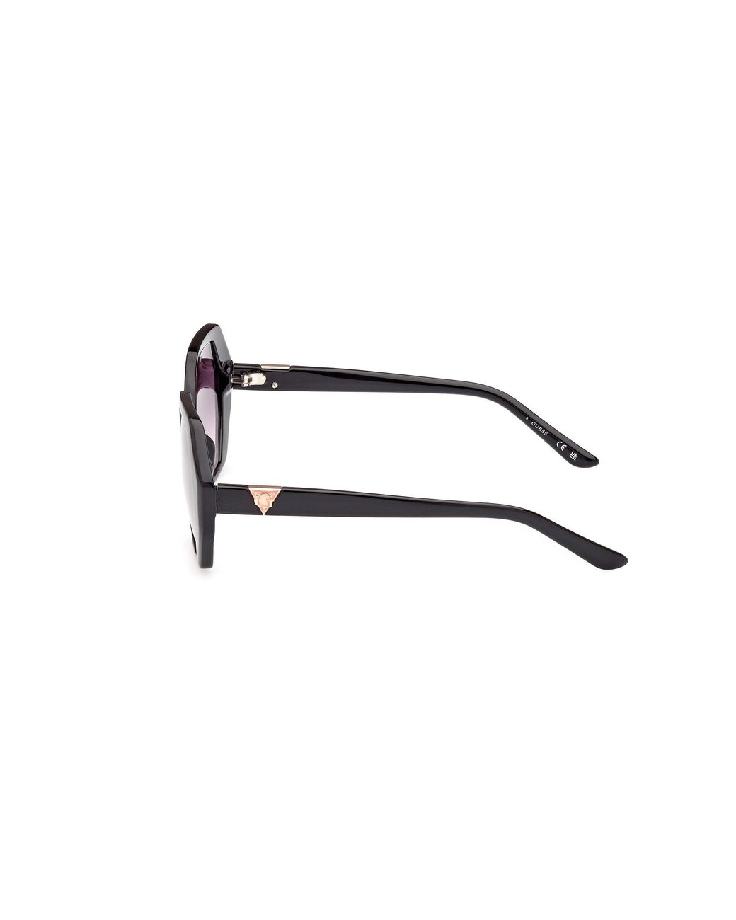 Guess Black Gu7879 01B Sunglasses Injected Geometric Normal Shaded