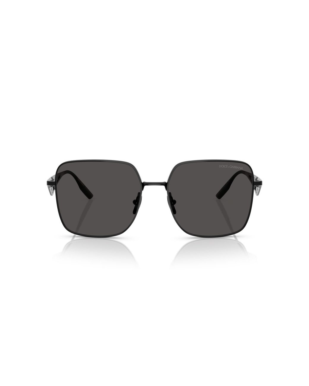 Dolce & Gabbana Black Dg2310 01/87 Sunglasses Metal Squared Normal