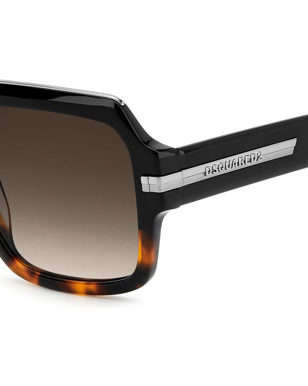 DSquared² Black D2 0159/S Wr7/Ha Sunglasses Acetate Squared Normal Shaded for men