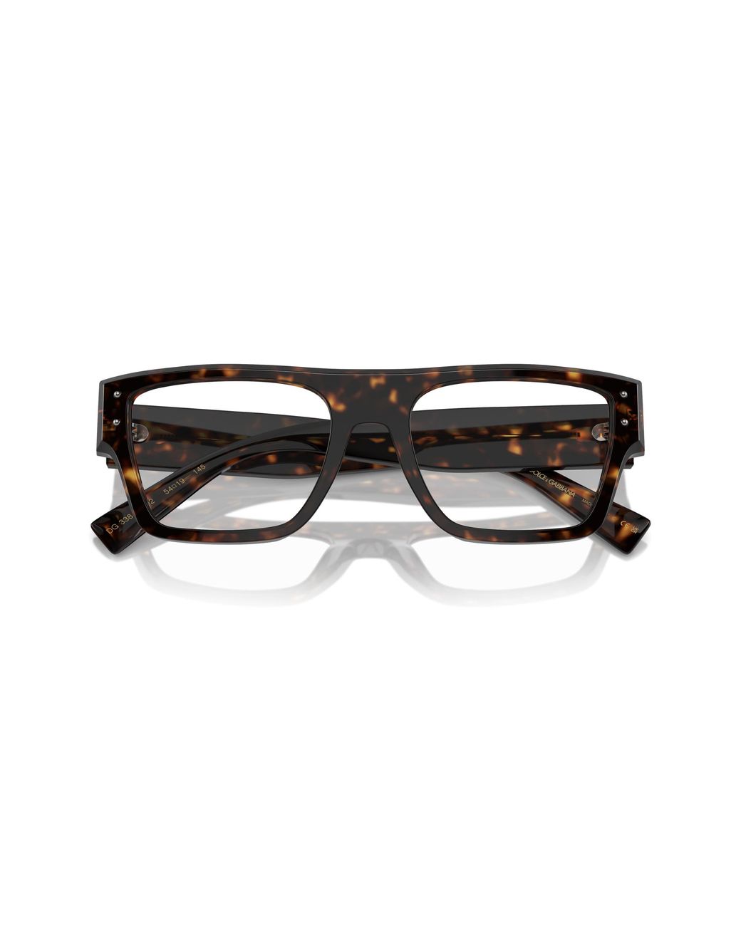 Dolce & Gabbana Black Dg3384 502 Optical Frames Acetate Transparent Squared Normal for men